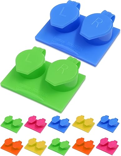 Miniatura 8 de Lentes de contacto de almacenamiento de viaje Flip Top Flat Cases ligeros, portátiles, diseño distintivo, lindo almacenamiento a granel con colores