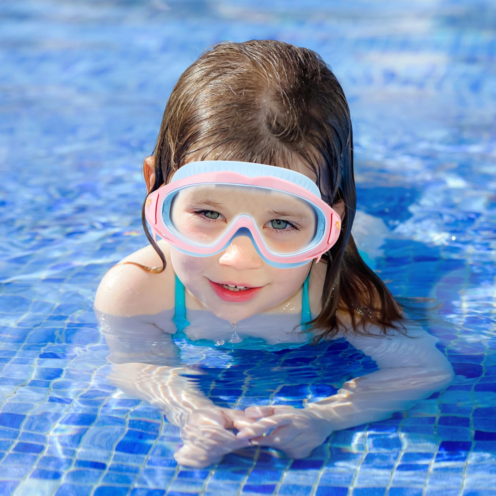 Lunettes de natation pour enfants de 3 à 15 ans, anti-buée, étanches, masque de plongée panoramique à 180°, anti-fuite, masque de plongée pour garçons et filles