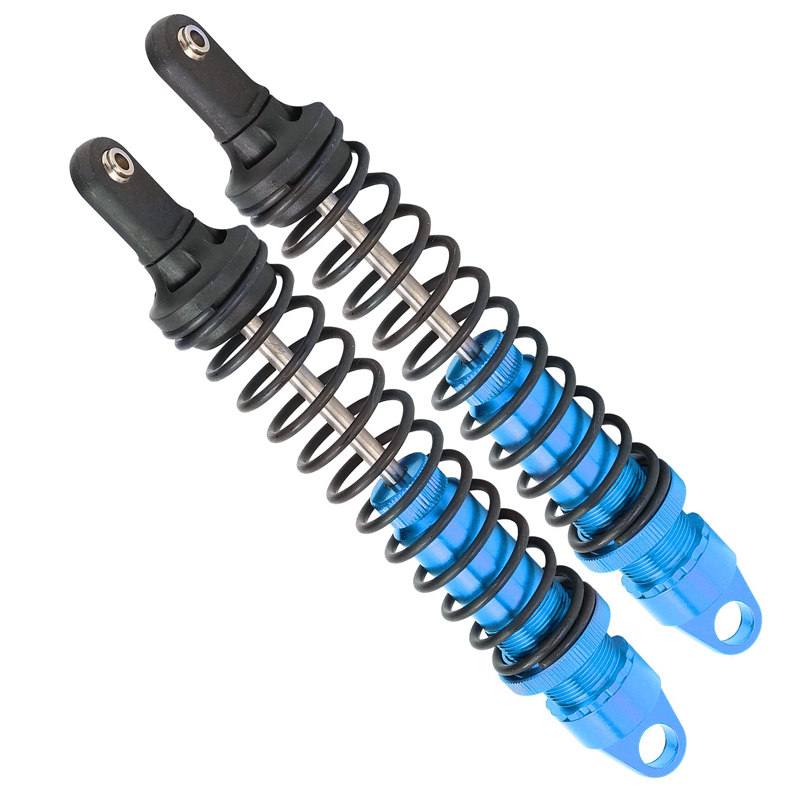 Amortiguador de aluminio RC de 195mm, 2 uds., para coches todoterreno de gasolina HSP 94050 1/5 RC (Azul)