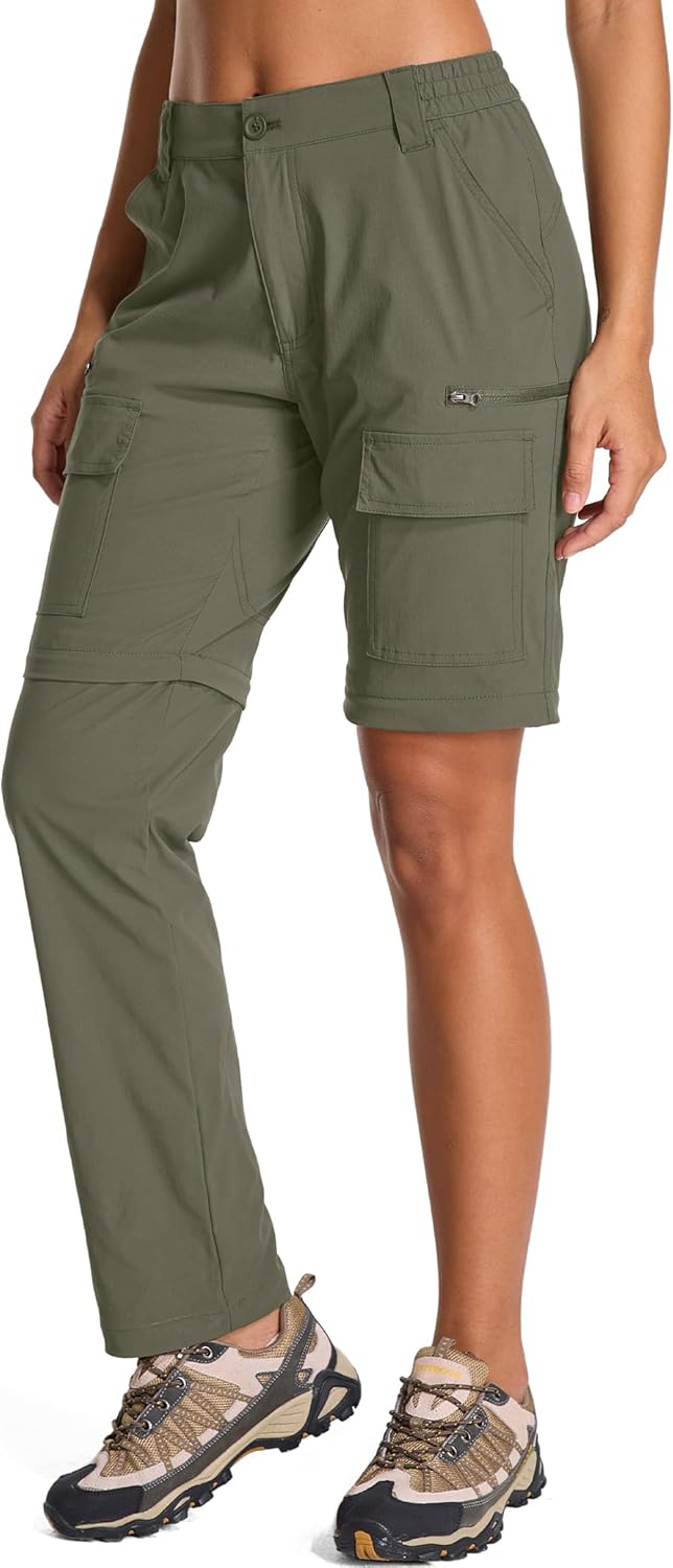 Libin Wandelbroek Dames Cargo Joggingbroek Outdoorbroek Trekkingbroek Lichtgewicht Sneldrogende Joggers, Metropolis Gray S