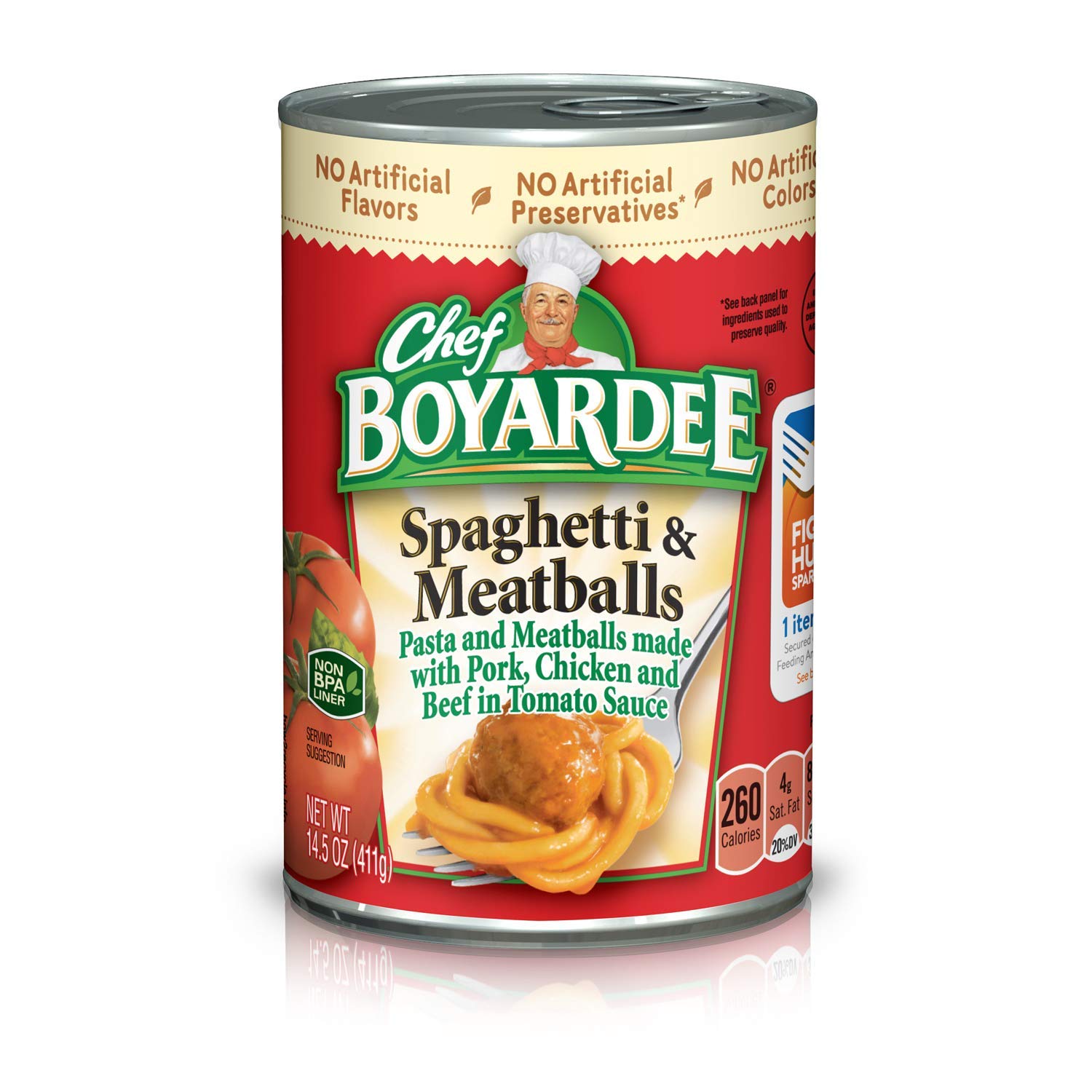 Chef Boyardee Spaghetti and Meatballs, 14.5 oz, 12 Pack