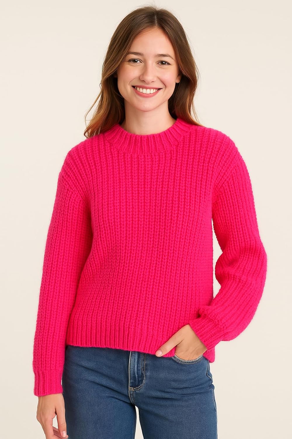 Big Twist Value Yarn 2-Pack Bundle-Diva Pink 100% Acrylic, 6oz Skeins (380 yds Each)