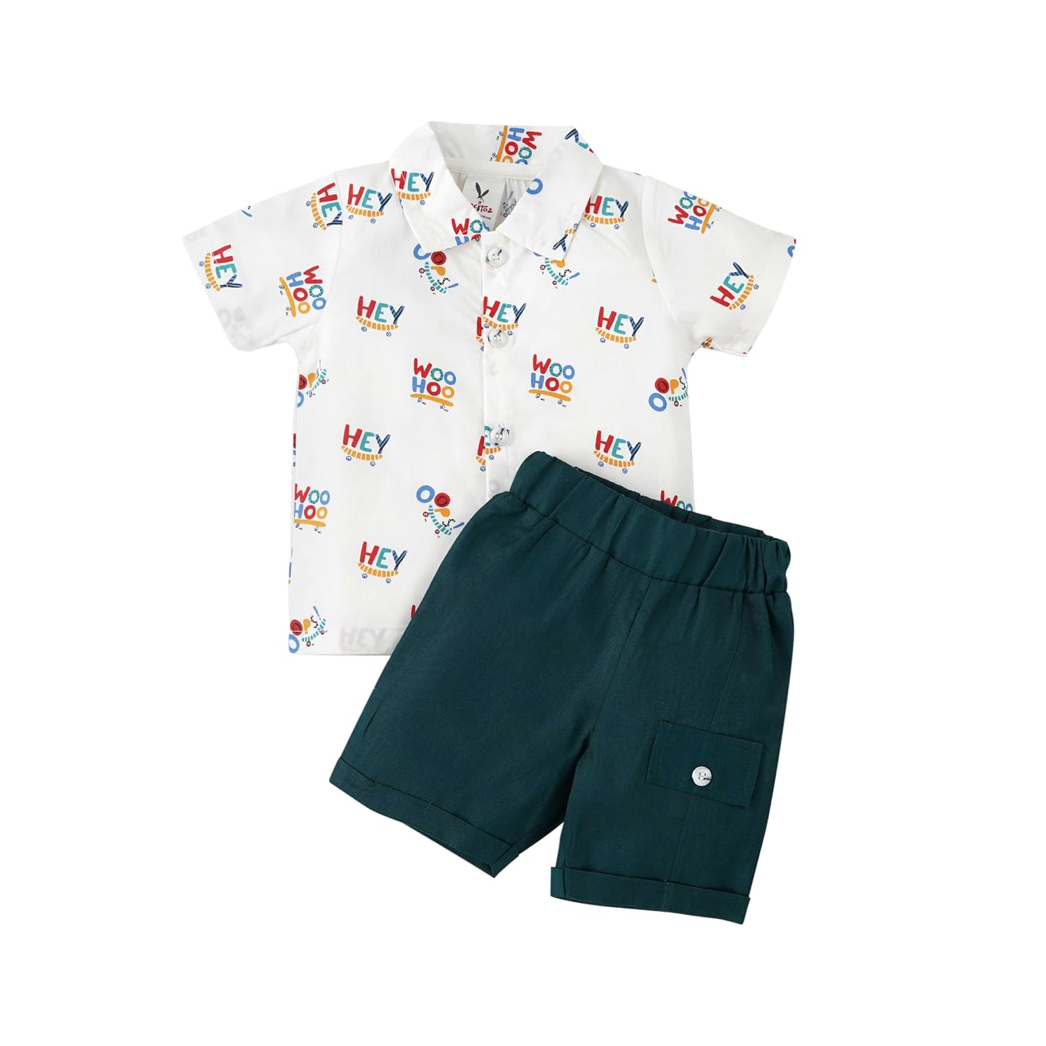 Macitoz Baby Boy Printed Shirt & Shorts Set Cute Baby Boy Party Dress for Infant Toddler Baby Boy's