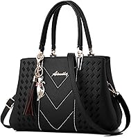 ALARION Women's PU Leather Tote Shoulder Bag - Versatile Satchel Crossbody Handbag with 7 Pockets, Designer Style