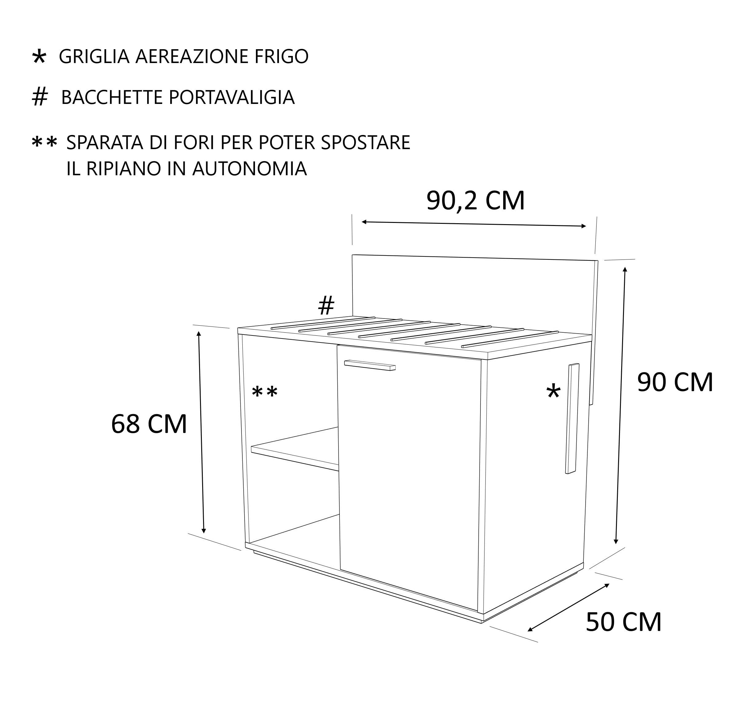 Portavaligie Design da Camera - Contenitore Multiuso con griglia di aerazione - Bianco