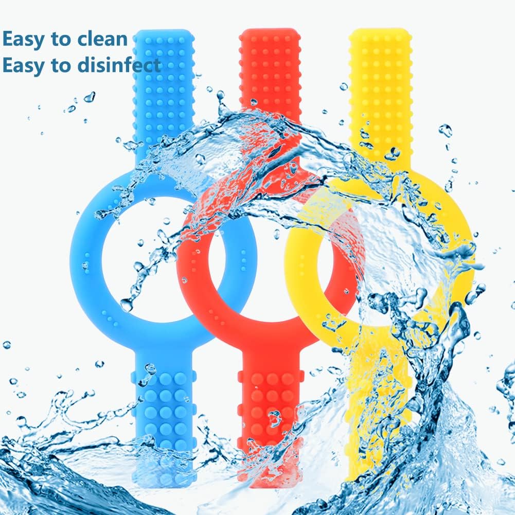 TUXEPOC Sensory Oral Motor chew Tool,Designed for Autism, SPD, ADHD, Oral Motor Stimulation,Therapy Tools to Improve Chewing and Biting,gafly Therapeutics,for Kids (Blue) : Health & Household