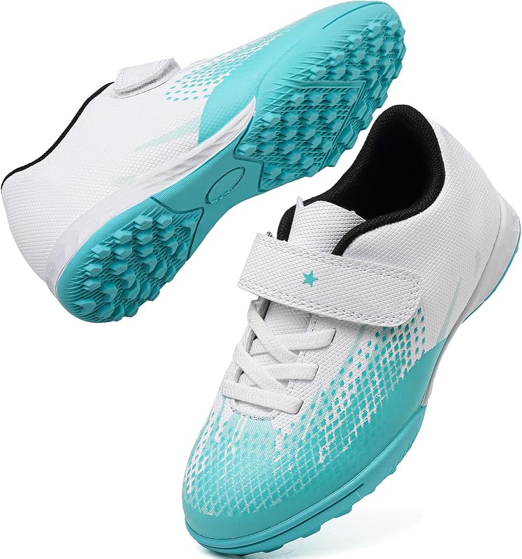 Boys Soccer Cleats High Top Kids FG AG Soccer Shoes Indoor Outdoor Training Turf Football Shoes