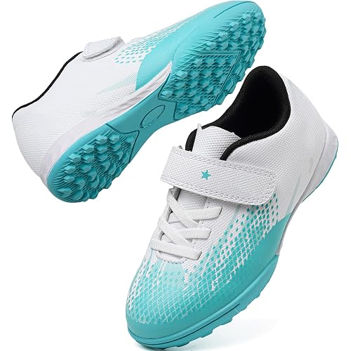 Boys Soccer Cleats High Top Kids FG AG Soccer Shoes Indoor Outdoor Training Turf Football Shoes