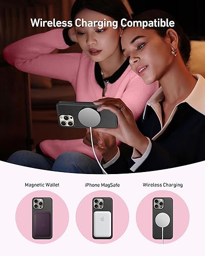 Miniatura 3 de DorisMax Funda tipo cartera para iPhone 14 Pro Max, funda desmontable con tapa y bloqueo RFID, 4 ranuras para tarjetas, soporte de piel sintética de