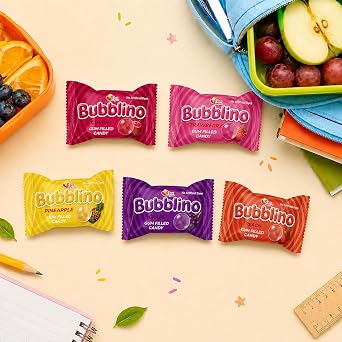 Dye-Free Gum-Filled Hard Candy, 3 lb, Mini Pops Without Sticks | No artificial colors; individually wrapped bite-size treats for classrooms, offices, parties, prize boxes, favors and sharing