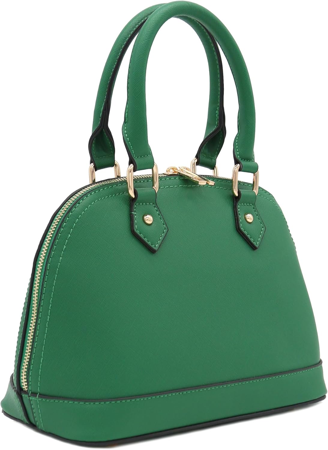 Zip-Around Saffiano Classic Dome Satchel - Image 3