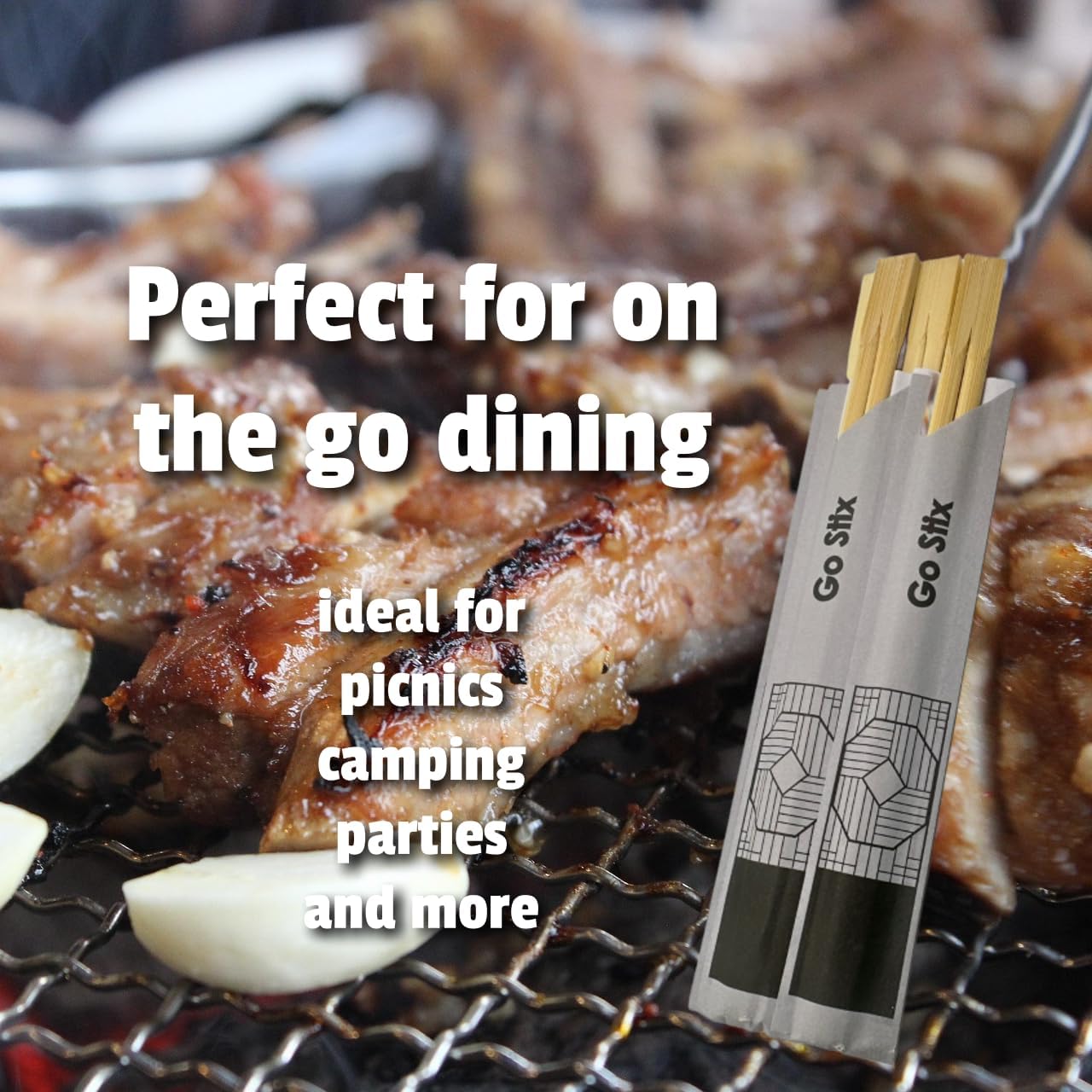 Premium Disposable Bamboo Chopsticks Eco-Friendly, Convenient, and Strong 50 Counts