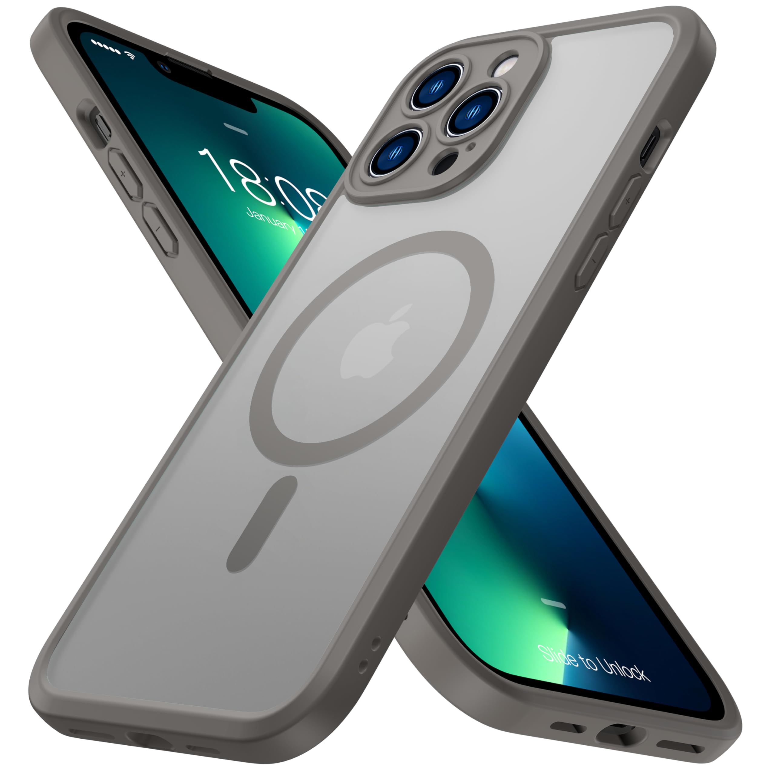 ImpactStrong Magnetic Guard Designed for iPhone 13 Pro Max Case [Camera Protection] [Military Grade Drop Tested] [Compatible with MagSafe] Slim