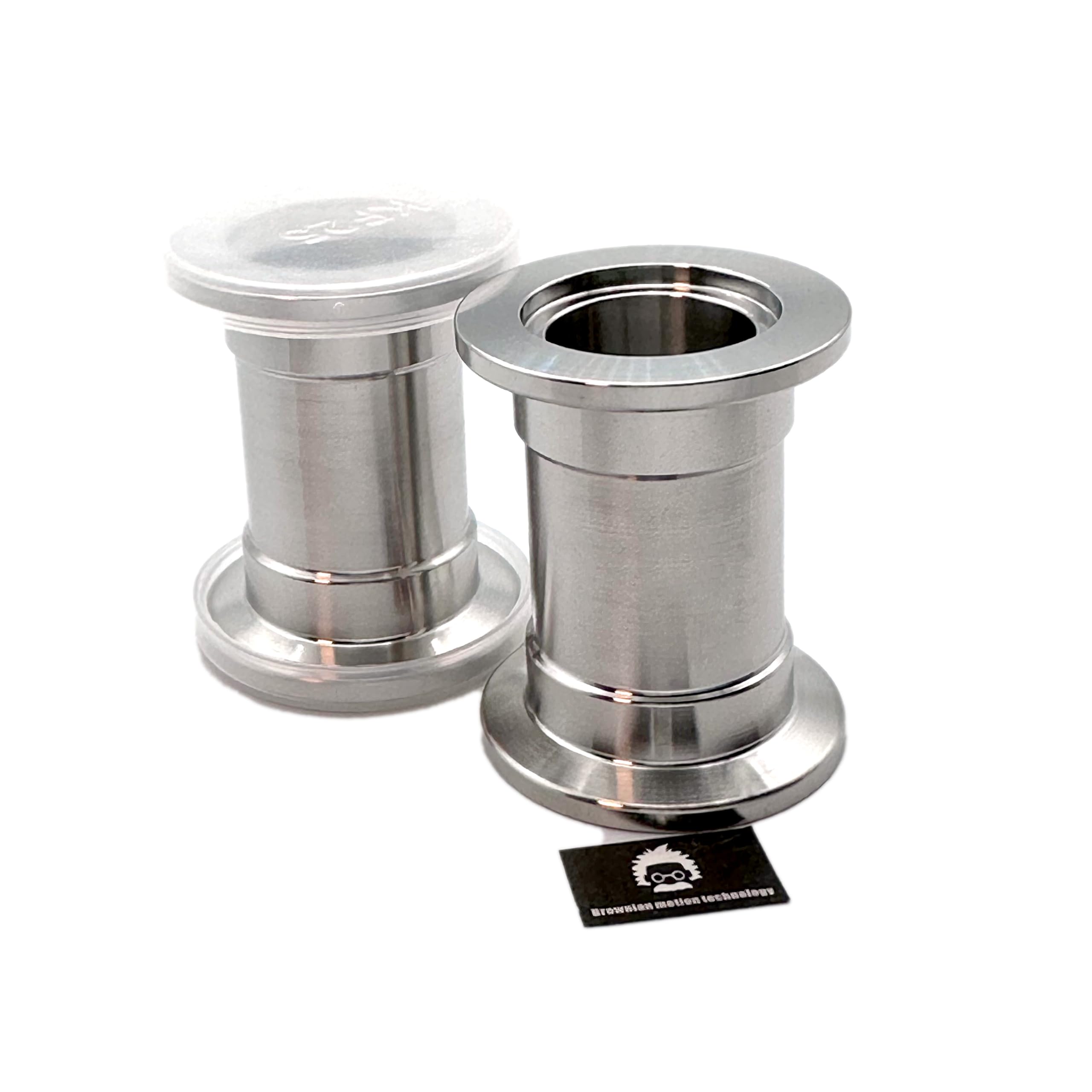 bmotiontech Full Nipple with KF25 NW25 Flange Straight Tube, non-welding parts, high vacuum integrity (KF25 50mm, Pack of 2 pcs)