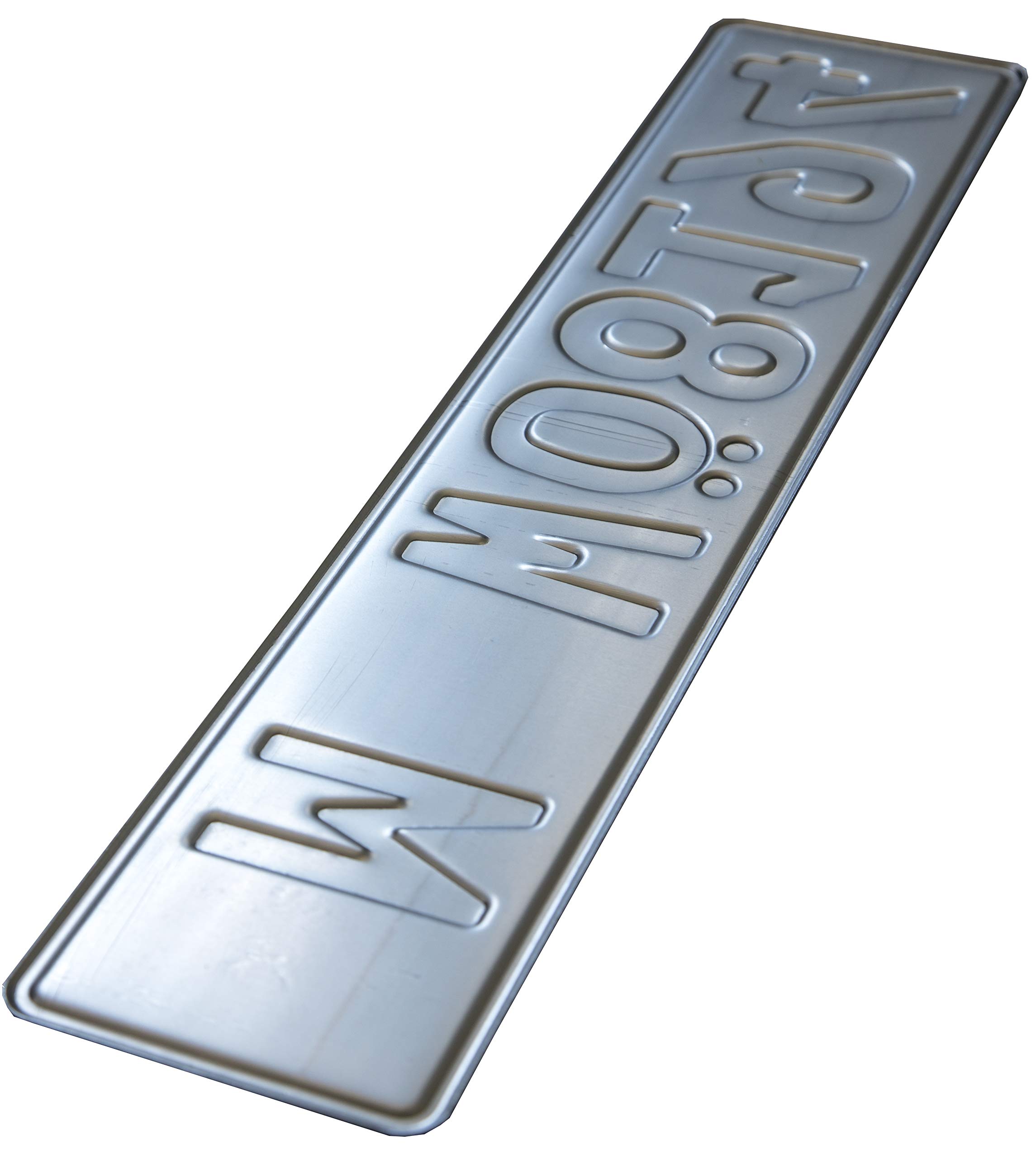 Munich Germany Euro License Plate Replica - Modern M ÜN0926 Design With Registration Stickers