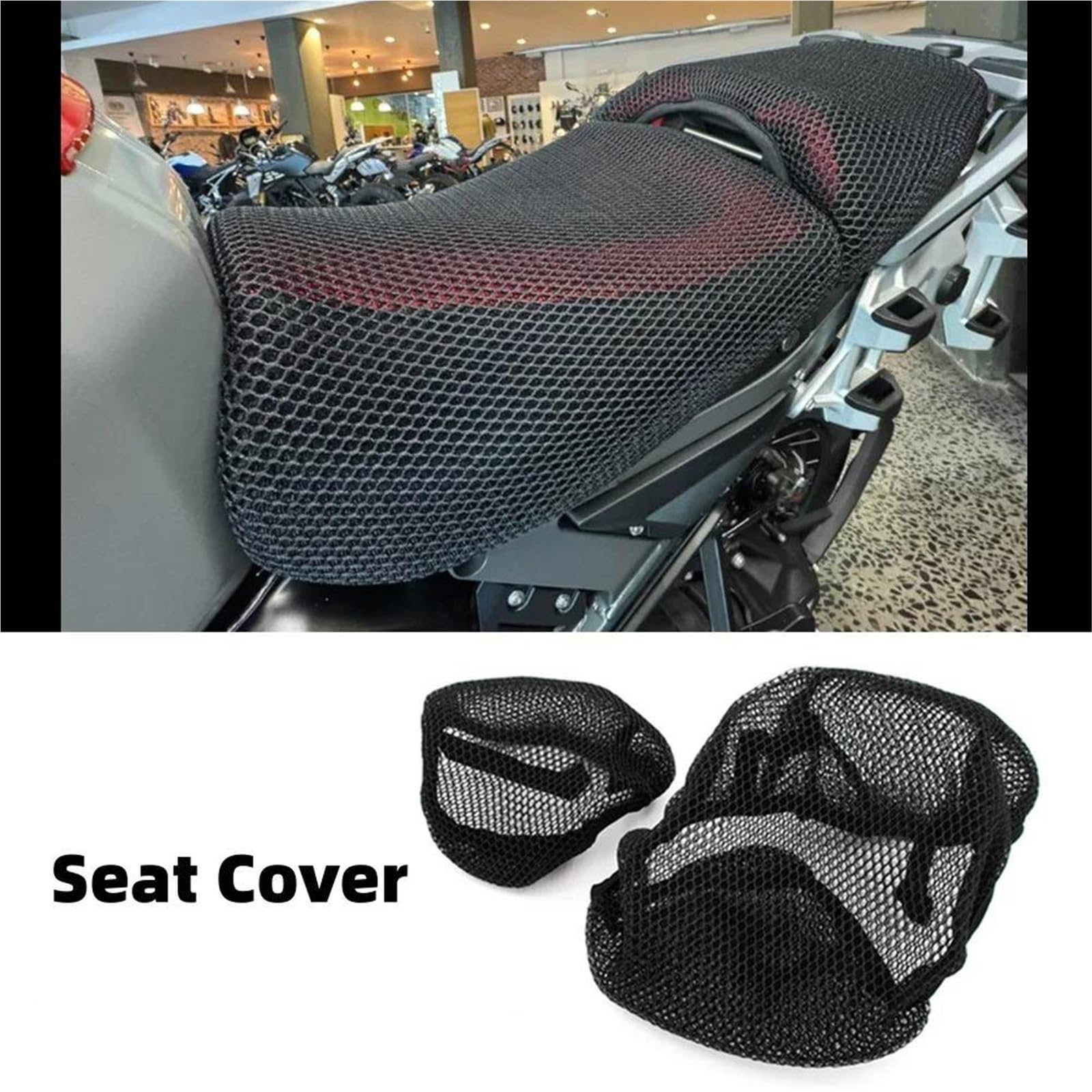 Coprisella Per Moto, In Rete A Nido D'ape Con Flusso D'aria, Cuscino Protettivo In Tessuto Di Nylon Per Selle Per BMW R 1300GS Per Avventure