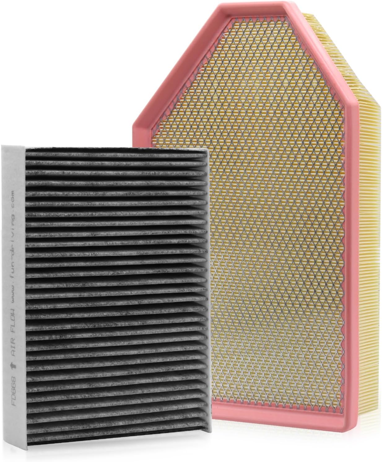 Cabin & Engine Air Filter For Challenger (2011-2023), Charger (2011-2023). Compatible with Chrysler 300 (2011-2023), Replace CF11668, CA11257, 4861746AA, 68172459AA
