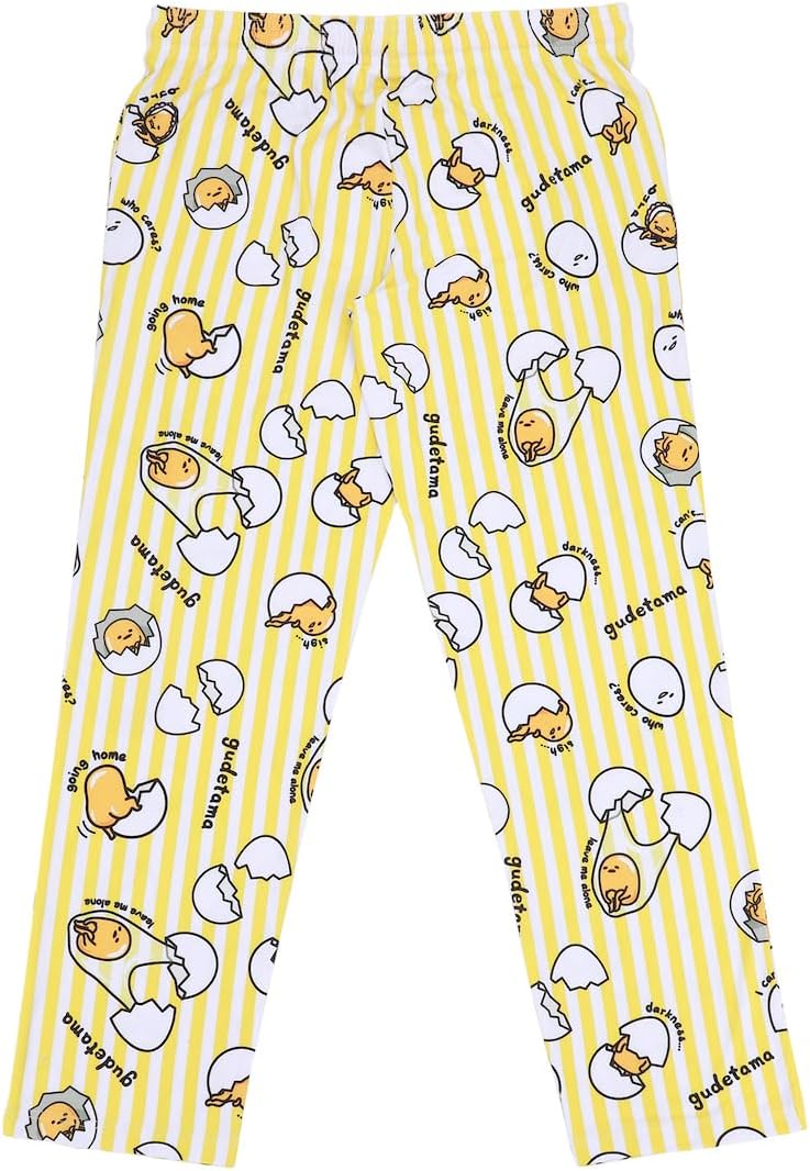 Bioworld Gudetama All-Over Character Print Women's Yellow Sleep Pajama Pants - Image 2