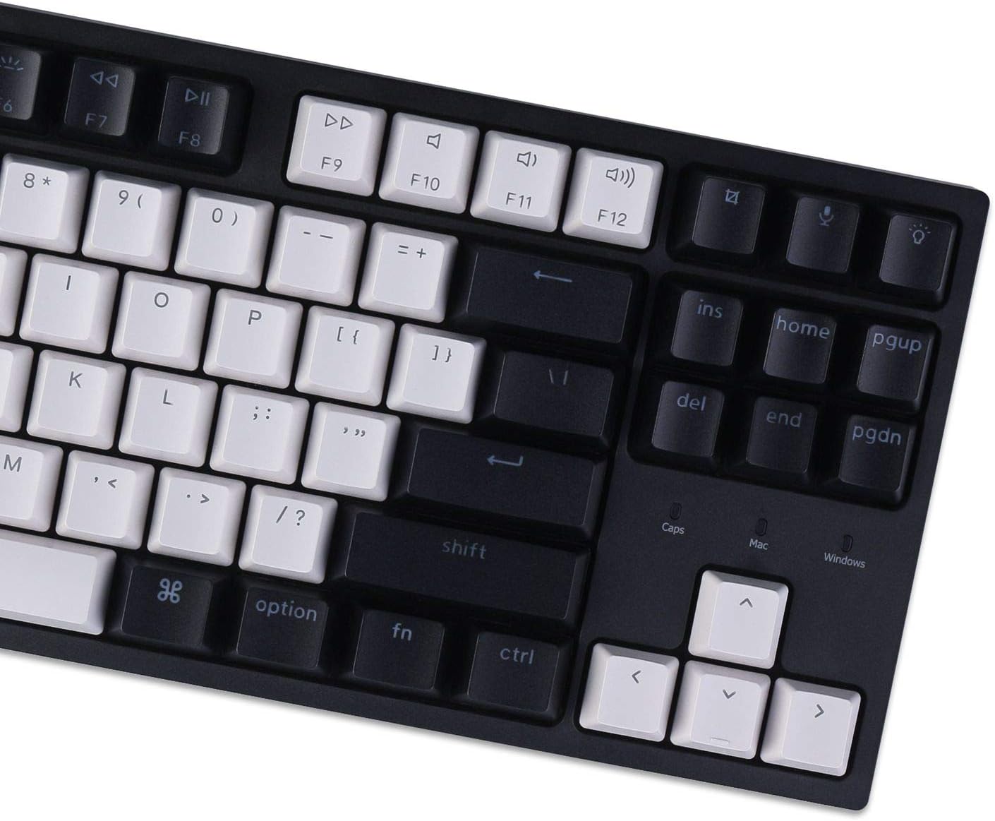 Keychron C1 Mac Layout Wired Mechanical Keyboard, Gateron G Pro Brown Switch, Tenkeyless 87 Keys ABS keycaps Computer Keyboard for Windows PC Laptop, White Backlight, USB-C Type-C Cable
