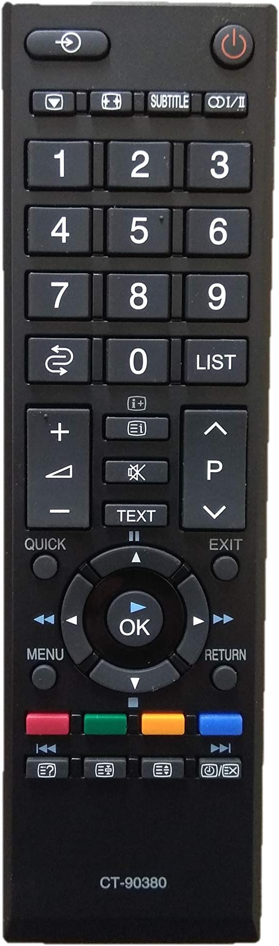 LipiWorld® CT-90380 LCD LED TV Universal Remote Control Compatible for Toshiba LED LCD