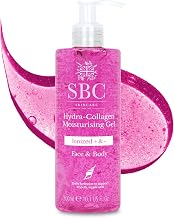 SBC Skincare Hydra-Collagen Moisturising Gel - 300ml | Anti-Ageing Collagen Gel | Oil-Free Lightweight Face And Body Moisturiser Gel | Collagen Skincare Gel | Collagen Body Lotion