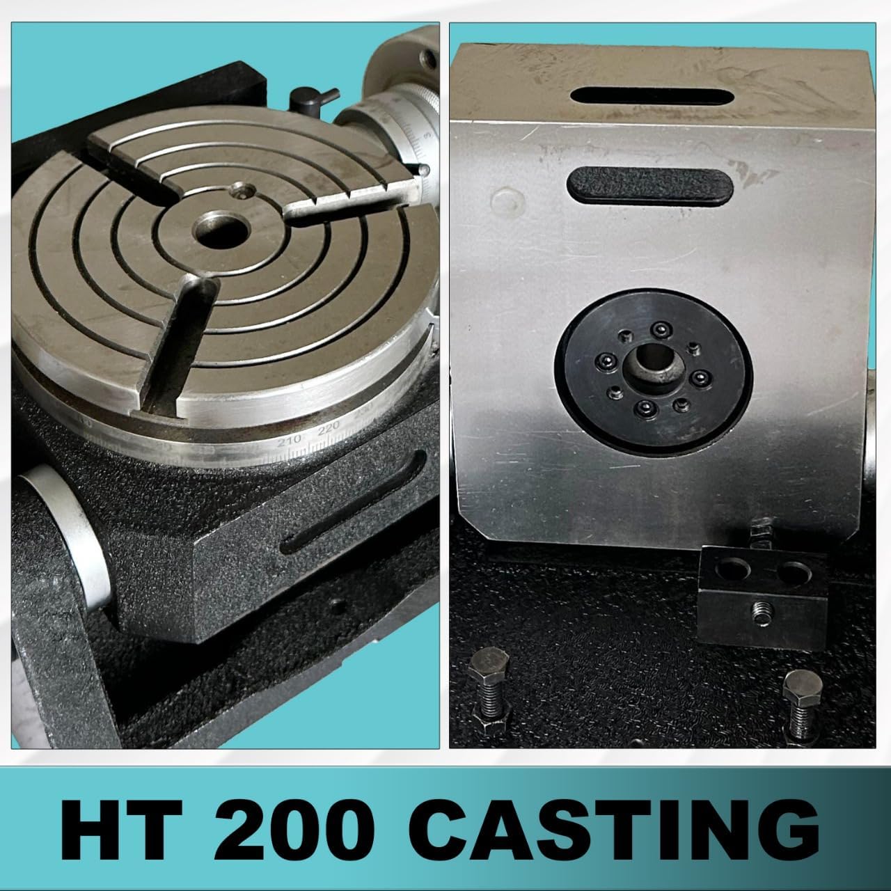 Assorts HV6 Tilting Rotary Table – 6 Inch (150 mm), 3-Slot Precision Milling & Drilling Table