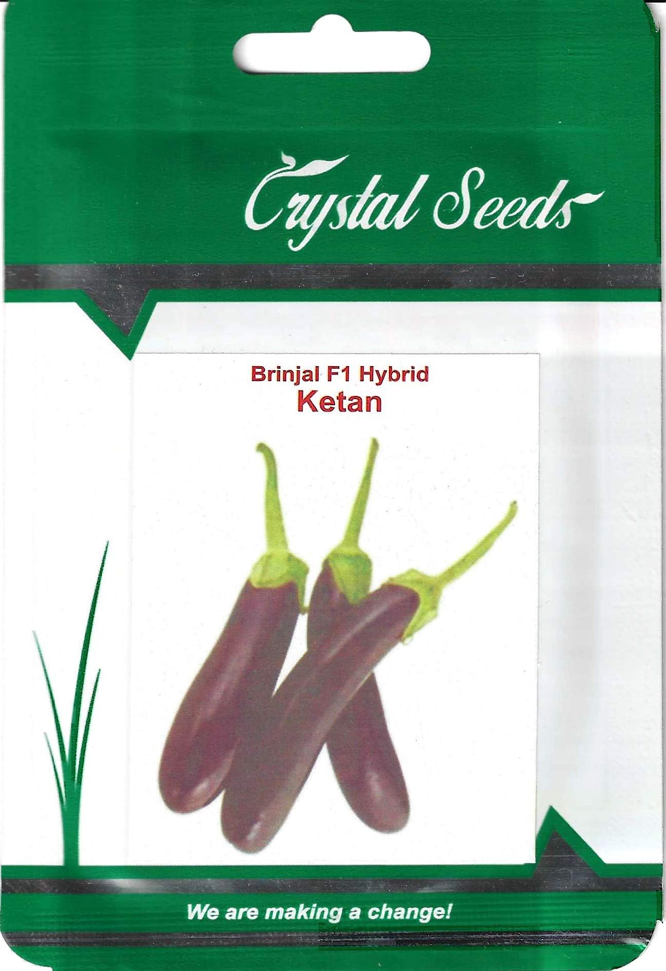Crystal Brinjal F1 Hybrid Ketan Premium Quality Seeds