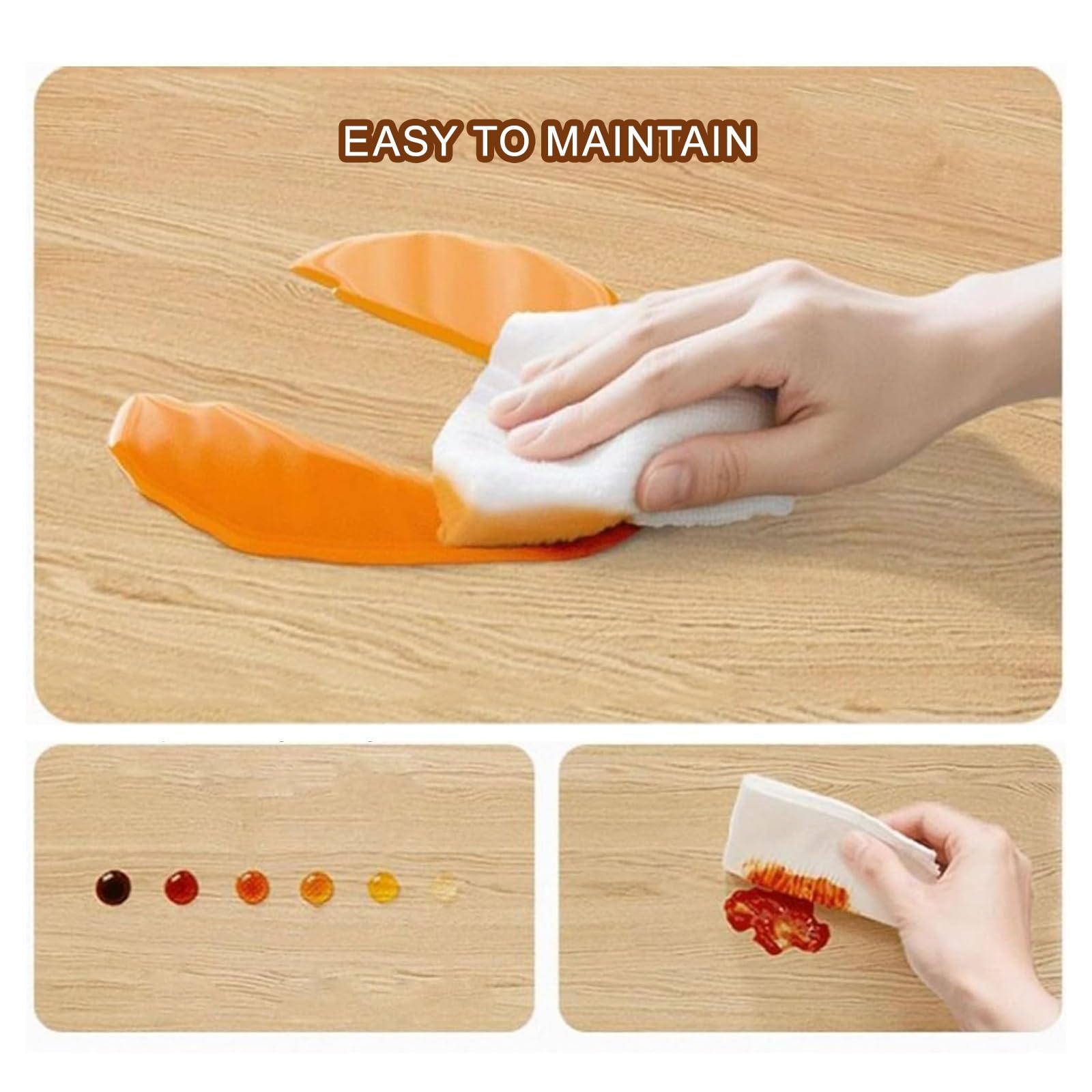 Tapis de protection pour rebord de fenêtre, découpable, antidérapant, résistant à la chaleur jusqu'à 90 °C, idéal pour cuisine, chambre à coucher, salon, durable et facile à installer, accessoire