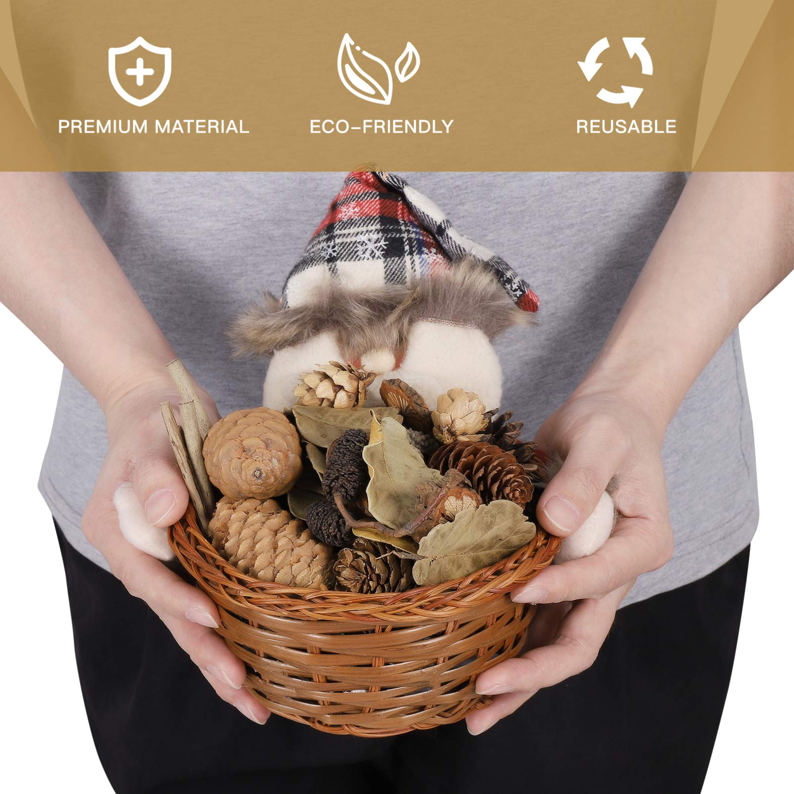 Juego de piñas | Piñas y Hojas de otoño, bellotas Naturales, piñas de Pino, Ramas de Madera, Adornos de Hojas, decoración rústica, for Relleno de jarrones o Manualidades