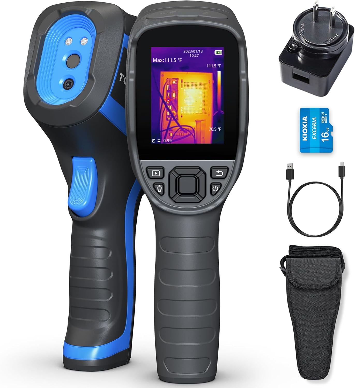 TOPDON TC005 256 x 192 IR High Resolution Dual-Camera Thermal Imaging Camera with 12-Hour Battery Life