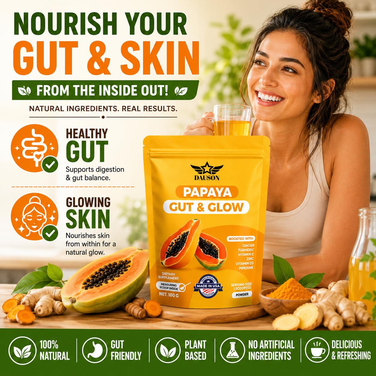 Papaya Shots For Healthy Gut & Glowing Skin — Amazon image 5