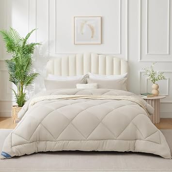 CozyLux Duvet for 120 cm Beds, Duvet Filling 200 x 200 cm, Fibre 300 g/m2, Duvet Bed 120 x 200 cm, Lightweight, Soft, Breathable for Autumn and Winter Sage Green