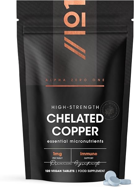Alpha01 Chelated Copper Tablets 1mg