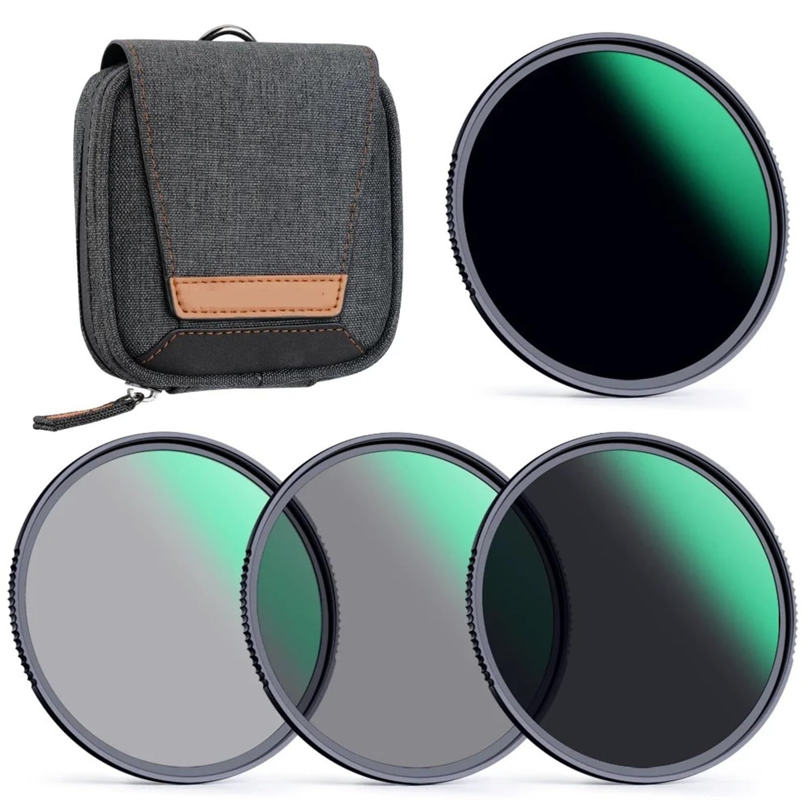 Compatible con Kit de filtros ND de 4 Piezas (ND4, ND8, ND64, ND1000) con Estuche for Objetivos de cámara de 49 mm, 52 mm, 55 mm, 58 mm, 62 mm, 67 mm, 72 mm, 77 mm y 82 mm.(52mm)