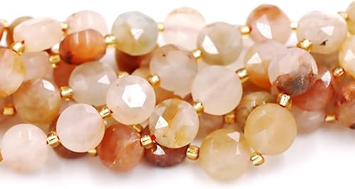 Miniatura 385 de Cuentas de piedras preciosas de primera calidad para la fabricación de joyas, cuentas de piedra natural preciosa al por mayor, 2 hebras de granate