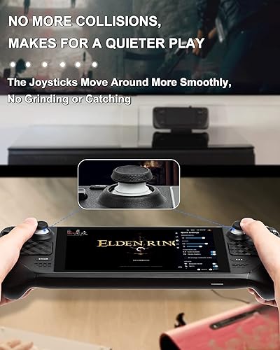 Miniatura 4 de 20 Pcs DEVASO Joystick Protectors White Silicone Elastic Joystick Protector RingInvisible Protection During Gaming Compatible with Steam