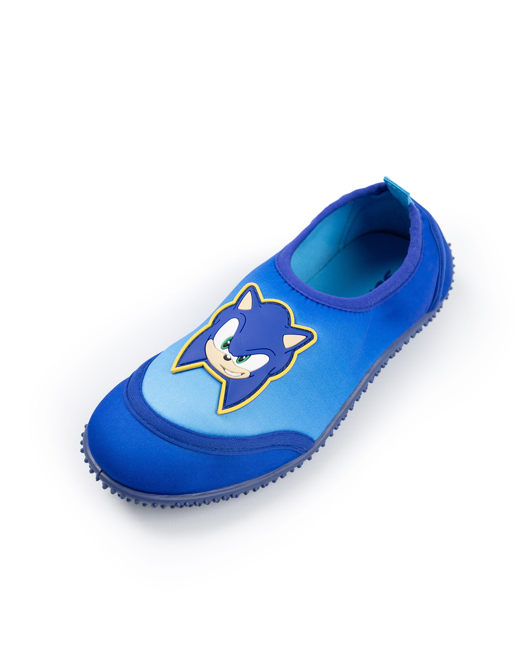 Sonic The Hedgehog Zapatos acuáticos Azules para niño | acuáticos sin Cordones con Suela Texturizada y Refuerzo en el talón | Calzado de Playa Ligero para Nadar, IR a la Piscina y Disfrutar