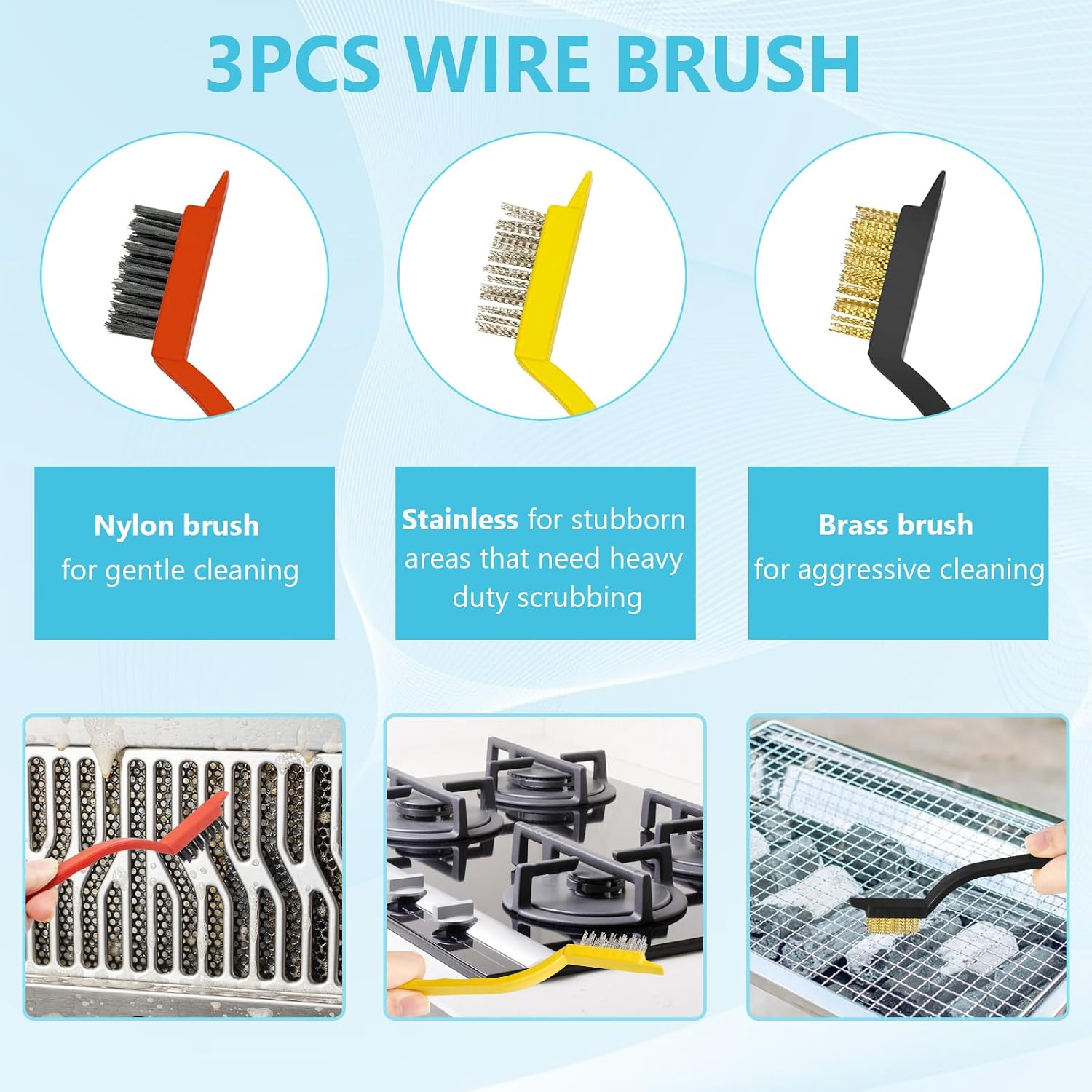 9PCS Crevice Cleaning Brush, Hard Bristle Scrub Brushes Tools for Deep Cleaning Gap, Multifunctional Grout Brush for Home, Bathroom, Kitchen, Window and Corners