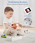 European to Canada Plug Adapter, EU to Canada Adapter, 3 AC Outlets for European Electronic Devices, Travel from France, Italy, Spain, Germany,13A/1625W