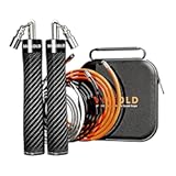 Weighted Jump Rope for Men Women -Interchangeable 1&sol;5lb 1&sol;4lb 1&sol;2lb Heavy jump ropes - 360 Degree Spin - Length Adjustable&comma;Ergonomics Leather Grip Skipping Rope for Fitness Weight Loss & More