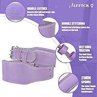Vista 16 de Jaffick Cinturón de levantamiento de pesas para mujer, cinturones de cuero para gimnasio, cintura baja, soporte de espalda para mujeres y hombres