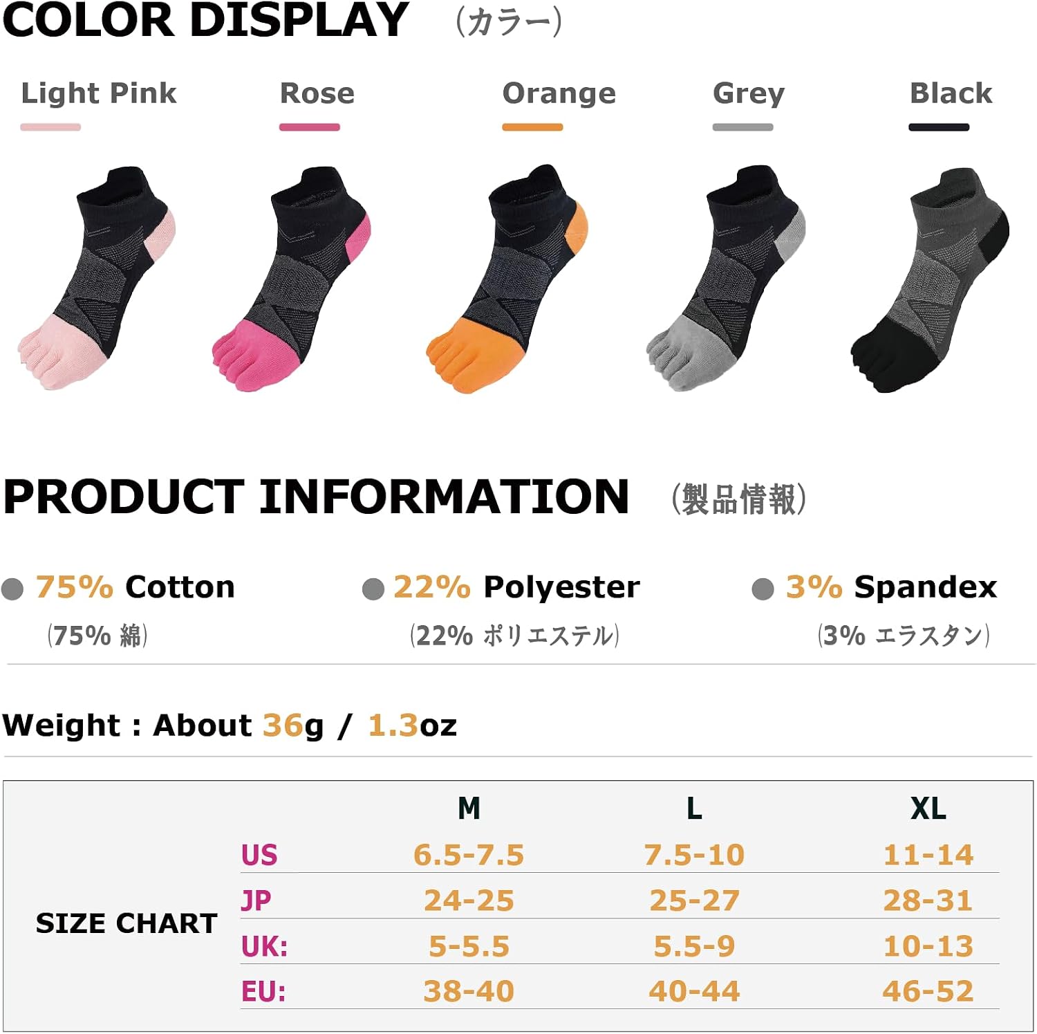 YAPJEB Toe Socks for Men and Women Five Finger High Performance Running Socks Coolmax Athletic Toe Socks for Men and Women