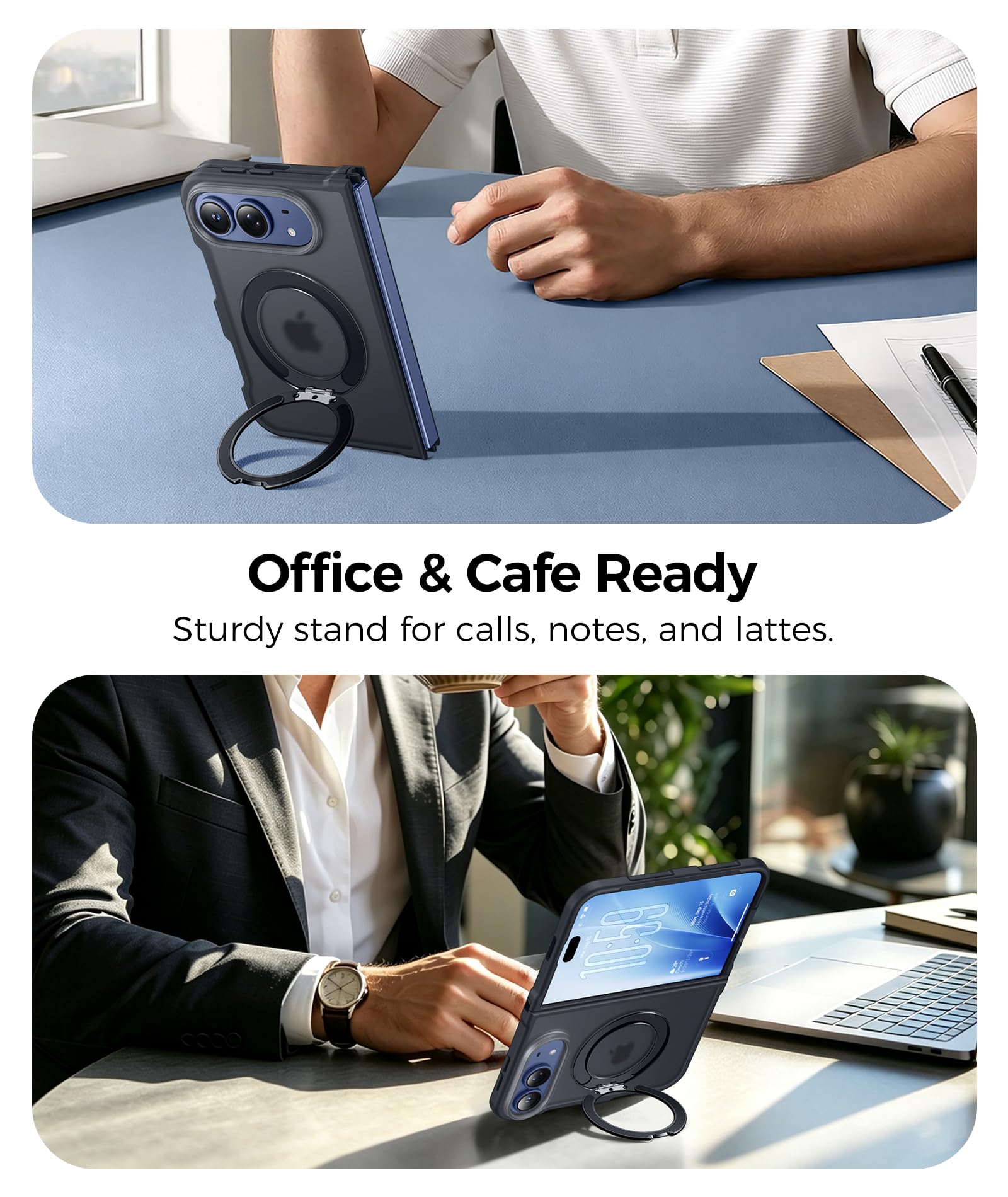 FNTCASE Custodia pieghevole per telefono Ultra/Phone con supporto magnetico