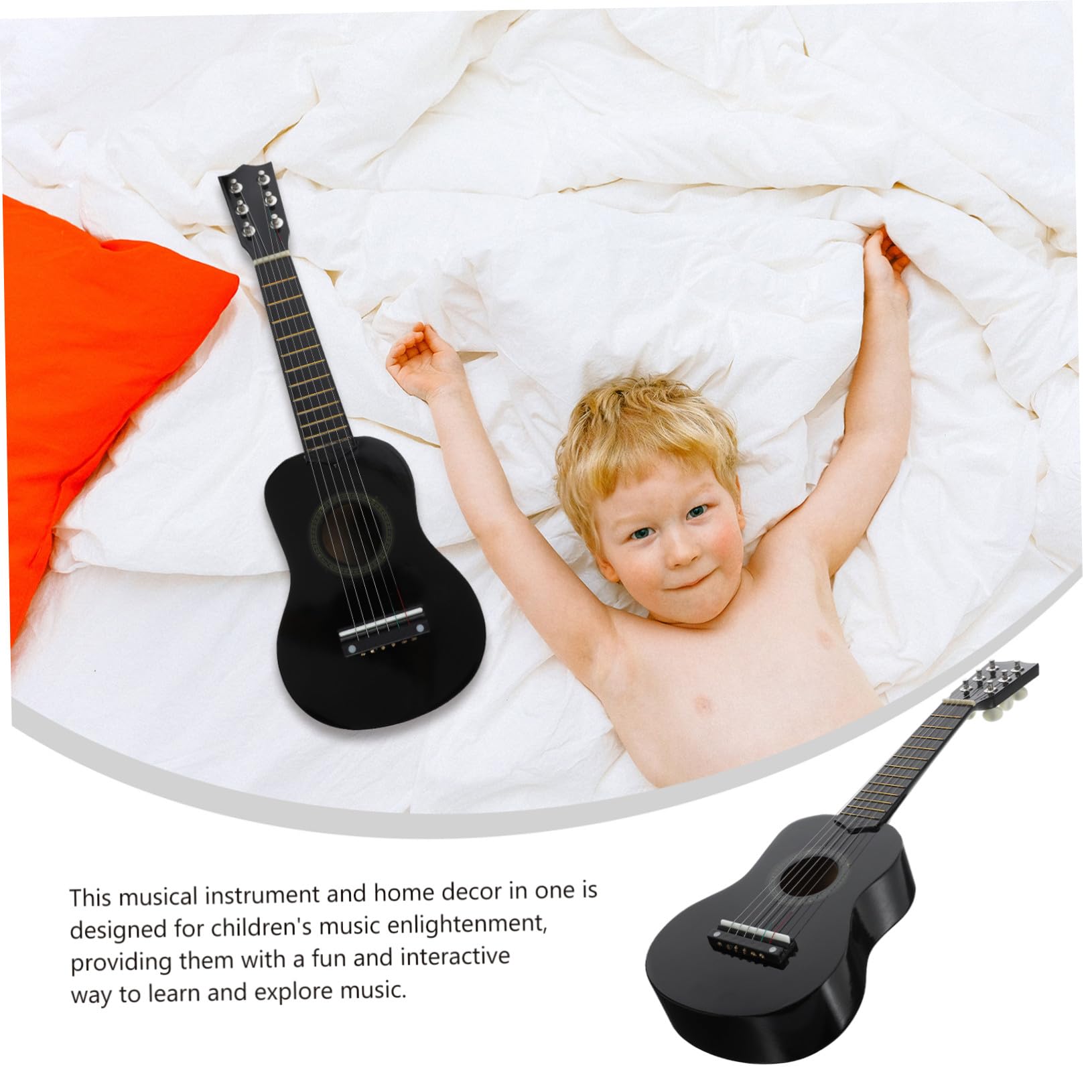 Guitarra de Madera de Juguete 21 Pulgadas para Niños y Niñas