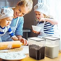 Vista 9 de Wildone 6 recipientes herméticos grandes y 6 contenedores de almacenamiento de cereales