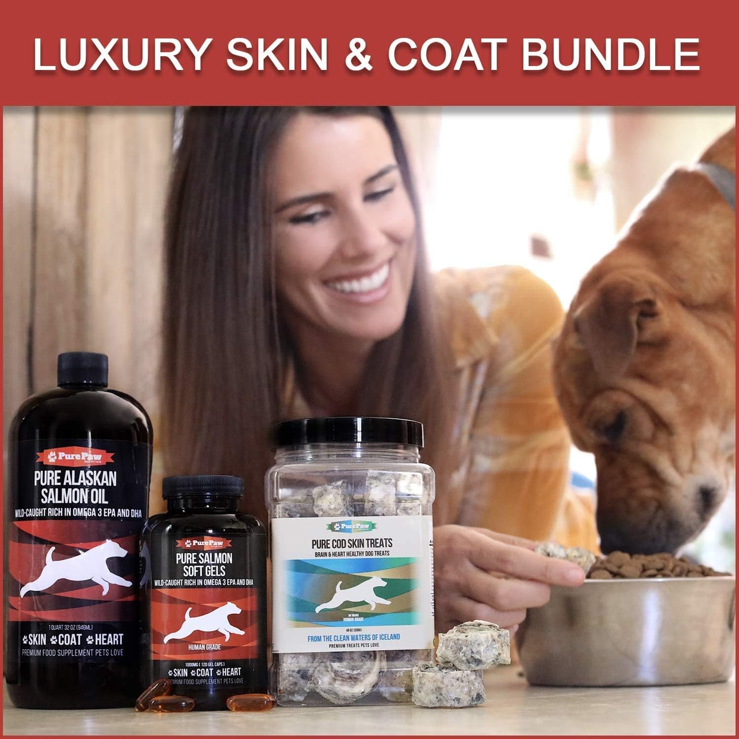 Best Paw Nutrition Luxury Skin & Coat Bundle for Medium to Large Breed Dogs Wild