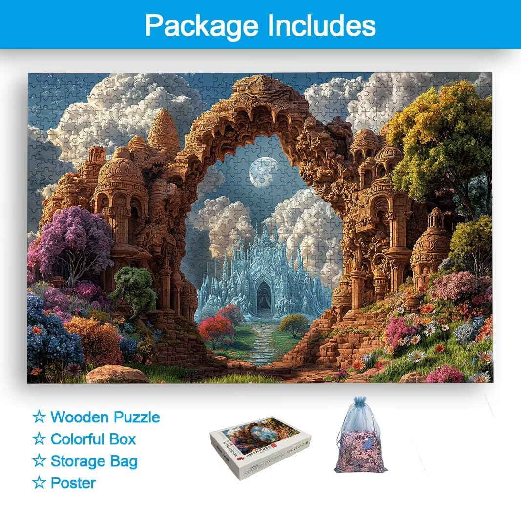 Puzzle 5000 Piezas, Puzzle Paisaje de Madera para Adultos, Regalos -2458