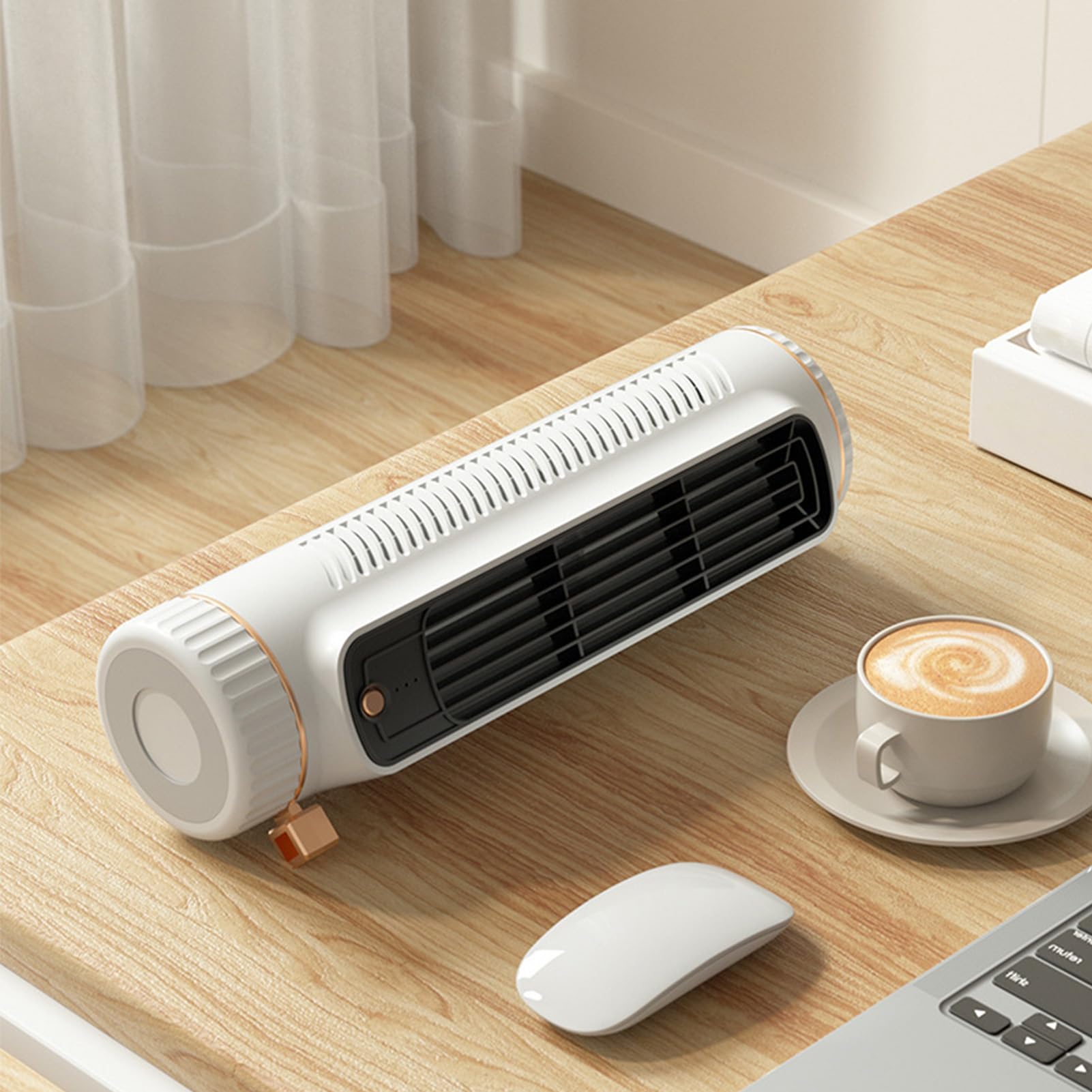 Raffreddatore d'aria portatile – Unità di condizionamento d'aria compatta | Ventilatore da scrivania silenzioso | Raffreddamento evaporativo, ventola di raffreddamento ideale per casa, ufficio e