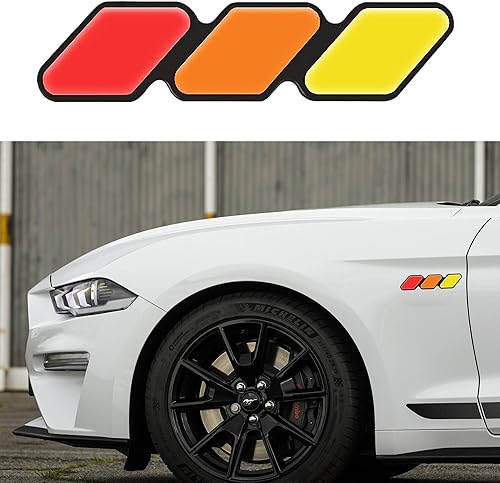 Calcomanías tricolor para emblema de insignia, accesorios de decoración, etiqueta de automóvil para Tacoma 4Runner Tundra Sequoia Rav4 Highlander