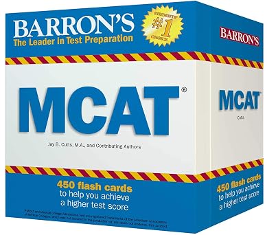 MCAT Flash Cards Barrons Test Prep